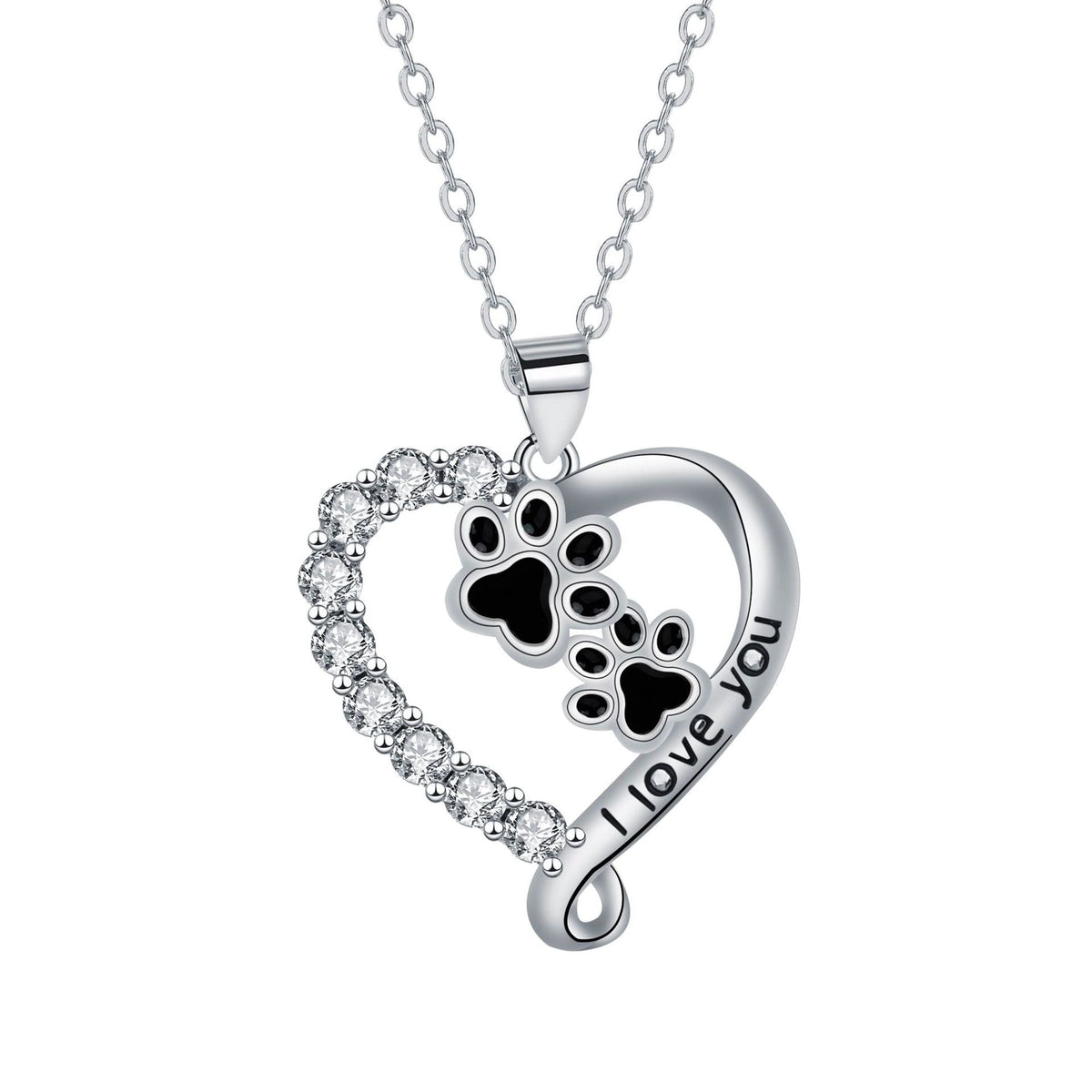 Heart-shaped Pendant Paw Necklace VIP